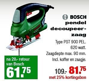 Aanbiedingen Bosch pendel decoupeerzaag - Bosch - Geldig van 22/12/2014 tot 28/12/2014 bij Praxis