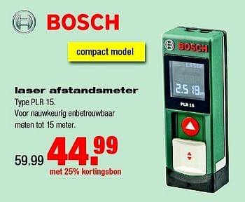 Aanbiedingen Bosch laser afstandsmeter - Bosch - Geldig van 22/12/2014 tot 28/12/2014 bij Praxis