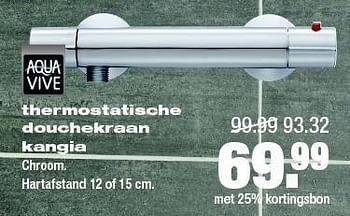 Aanbiedingen Thermostatische douchekraan kangia - AQUA VIVE - Geldig van 22/12/2014 tot 28/12/2014 bij Praxis