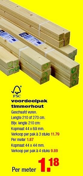 Aanbiedingen Voordeelpak timmerhout geschaafd vuren - Huismerk - Praxis - Geldig van 22/12/2014 tot 28/12/2014 bij Praxis