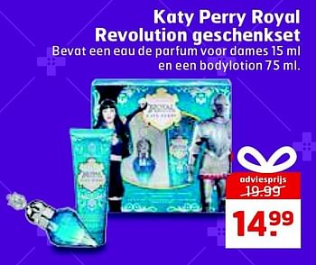 Aanbiedingen Katy perry royal revolution geschenkset - Katy Perry - Geldig van 23/12/2014 tot 28/12/2014 bij Trekpleister