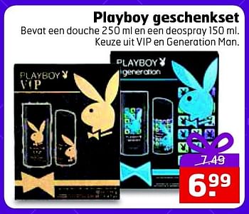Aanbiedingen Playboy geschenkset  - Playboy - Geldig van 23/12/2014 tot 28/12/2014 bij Trekpleister