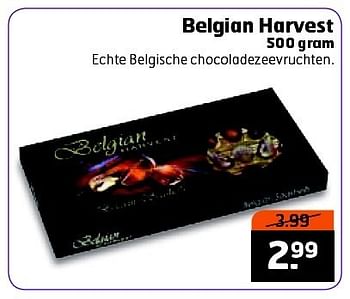 Aanbiedingen Belgian harvest echte belgische chocoladezeevruchten - Belgian Harvest - Geldig van 23/12/2014 tot 28/12/2014 bij Trekpleister