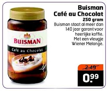 Aanbiedingen Buisman café au chocolat - Buisman - Geldig van 23/12/2014 tot 28/12/2014 bij Trekpleister