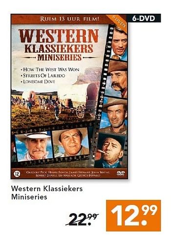 Aanbiedingen Western klassiekers miniseries - Huismerk - Blokker - Geldig van 24/11/2014 tot 31/12/2014 bij Blokker