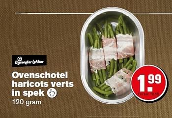 Aanbiedingen Ovenschotel haricots verts in spek - Huismerk - Hoogvliet - Geldig van 08/12/2014 tot 31/12/2014 bij Hoogvliet