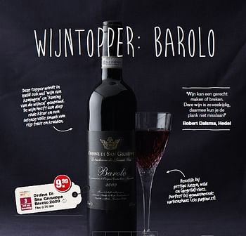Aanbiedingen Ordine di san giuseppe barolo 2009 - Rode wijnen - Geldig van 08/12/2014 tot 31/12/2014 bij Hoogvliet