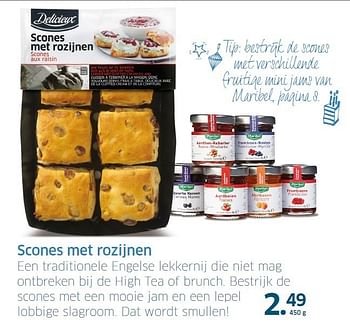 Aanbiedingen Scones met rozijnen een traditionele engelse lekkernij die niet mag - Delicieux - Geldig van 13/11/2014 tot 31/12/2014 bij Lidl