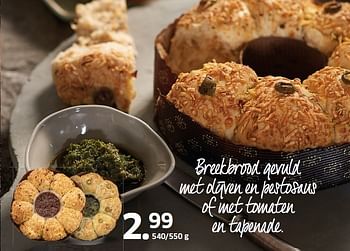 Aanbiedingen Breekbrood gevuld met olijven en pestosaus - Huismerk - Lidl - Geldig van 13/11/2014 tot 31/12/2014 bij Lidl