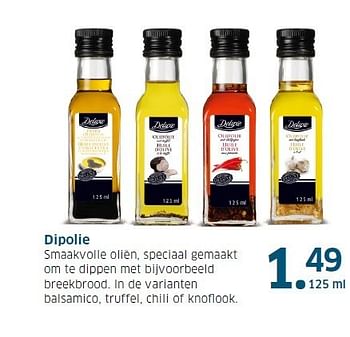 Aanbiedingen Dipolie smaakvolle oliën, speciaal gemaakt - Deluxe - Geldig van 13/11/2014 tot 31/12/2014 bij Lidl