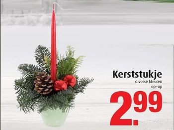 Aanbiedingen Kerststukje - Huismerk - Tuincentrum Overvecht - Geldig van 05/12/2014 tot 31/12/2014 bij Tuincentrum Overvecht