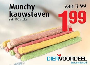Aanbiedingen Munchy kauwstaven - Huismerk - Tuincentrum Overvecht - Geldig van 05/12/2014 tot 31/12/2014 bij Tuincentrum Overvecht