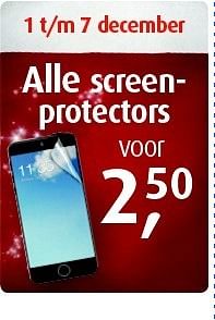 Aanbiedingen Alle screenprotectors - Huismerk - Belcompany - Geldig van 01/12/2014 tot 04/01/2015 bij Belcompany
