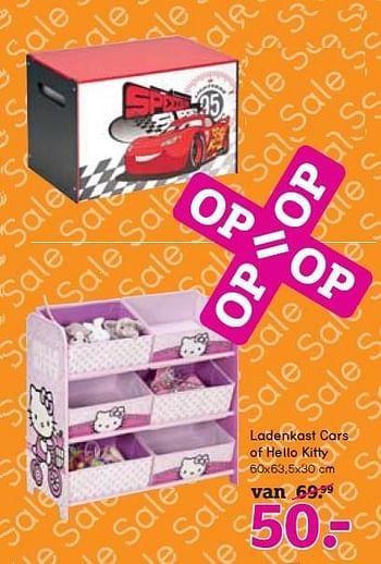 Aanbiedingen Ladenkast cars of hello kitty - Hello kitty - Geldig van 21/12/2014 tot 03/01/2015 bij Leen Bakker