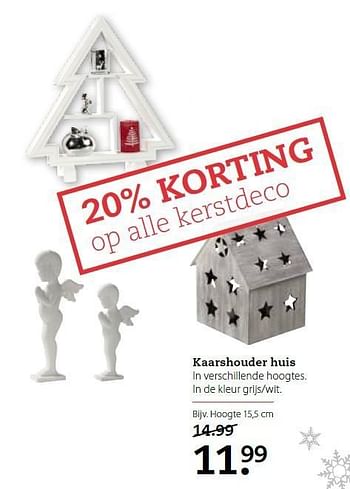 Aanbiedingen Kaarshouder huis in verschillende hoogtes - Huismerk- Boerenbond - Geldig van 15/12/2014 tot 04/01/2015 bij Boerenbond