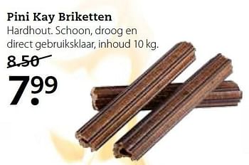 Aanbiedingen Pini kay briketten hardhout. schoon, droog en direct gebruiksklaar - Huismerk- Boerenbond - Geldig van 15/12/2014 tot 04/01/2015 bij Boerenbond