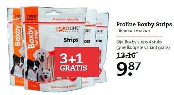 Aanbiedingen Proline boxby strips - Proline - Geldig van 15/12/2014 tot 04/01/2015 bij Boerenbond