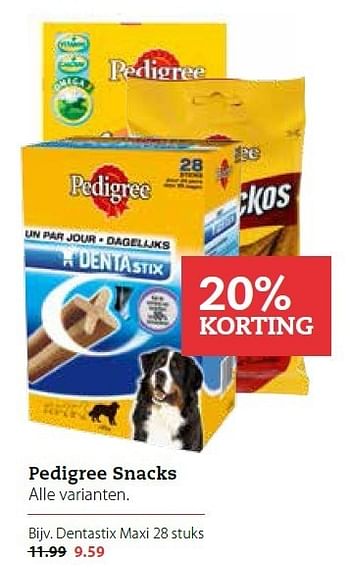 Aanbiedingen Pedigree snacks - Pedigree - Geldig van 15/12/2014 tot 04/01/2015 bij Boerenbond