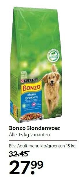 Aanbiedingen Bonzo hondenvoer - Bonzo - Geldig van 15/12/2014 tot 04/01/2015 bij Boerenbond