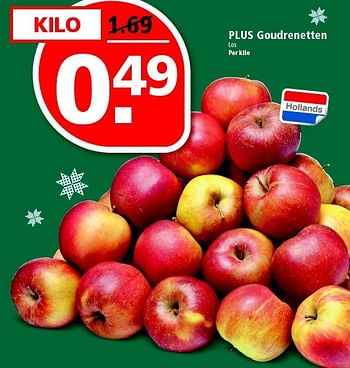 Aanbiedingen Plus goudrenetten - Huismerk - Plus - Geldig van 28/12/2014 tot 03/01/2015 bij Plus