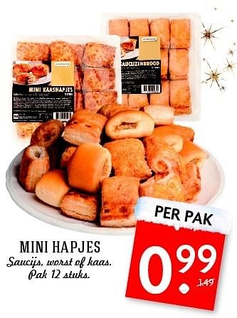 Aanbiedingen Mini hapjes saucijs, worst of kaas - Huismerk - Deka Markt - Geldig van 28/12/2014 tot 03/01/2015 bij Deka Markt