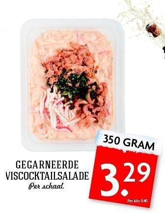 Aanbiedingen Gegarneerde viscocktailsalade - Huismerk - Deka Markt - Geldig van 28/12/2014 tot 03/01/2015 bij Deka Markt