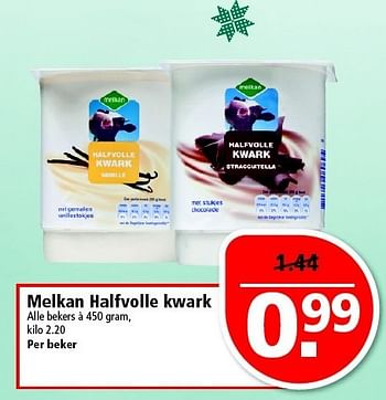 Aanbiedingen Melkan halfvolle kwark - Melkan - Geldig van 28/12/2014 tot 03/01/2015 bij Plus