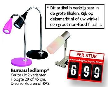 Aanbiedingen Bureau ledlamp - Huismerk - Deka Markt - Geldig van 28/12/2014 tot 03/01/2015 bij Deka Markt