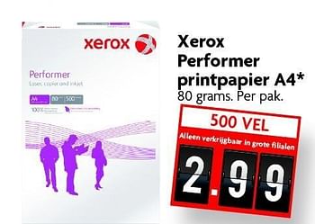 Aanbiedingen Xerox performer printpapier a4 - Xerox - Geldig van 28/12/2014 tot 03/01/2015 bij Deka Markt