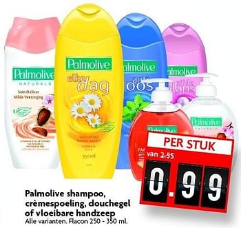 Aanbiedingen Palmolive shampoo, crèmespoeling, douchegel of vloeibare handzeep - Palmolive - Geldig van 28/12/2014 tot 03/01/2015 bij Deka Markt