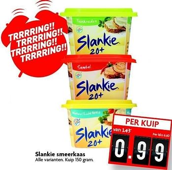 Aanbiedingen Slankie smeerkaas - Slankie - Geldig van 28/12/2014 tot 03/01/2015 bij Deka Markt