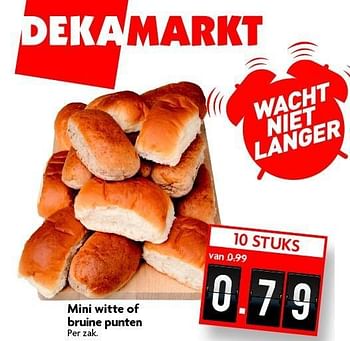 Aanbiedingen Mini witte of bruine punten - Huismerk - Deka Markt - Geldig van 28/12/2014 tot 03/01/2015 bij Deka Markt