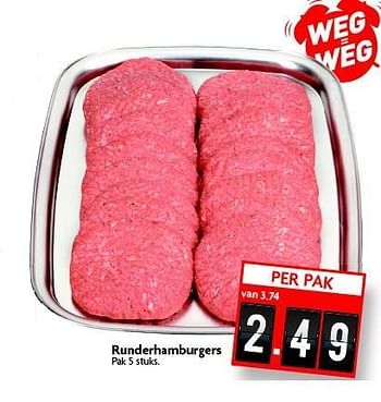 Aanbiedingen Runderhamburgers - Huismerk - Deka Markt - Geldig van 28/12/2014 tot 03/01/2015 bij Deka Markt