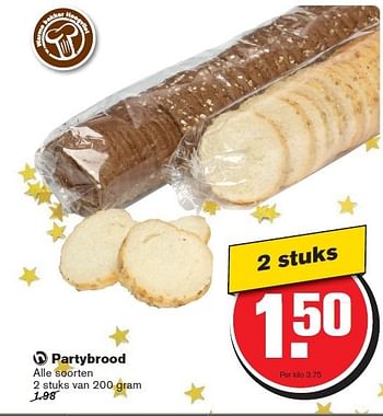 Aanbiedingen Partybrood - Huismerk - Hoogvliet - Geldig van 27/12/2014 tot 01/01/2015 bij Hoogvliet