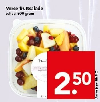 Aanbiedingen Verse fruitsalade - Huismerk deen supermarkt - Geldig van 27/12/2014 tot 03/01/2015 bij Deen Supermarkten