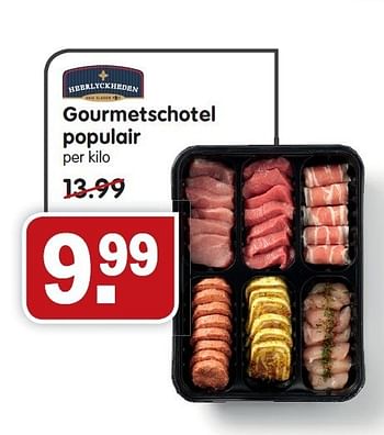 Aanbiedingen Gourmetschotel populair - Heerlyckheeden - Geldig van 28/12/2014 tot 03/01/2015 bij Em-té
