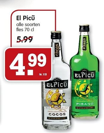 Aanbiedingen El picu - Elpicu - Geldig van 28/12/2014 tot 03/01/2015 bij Em-té