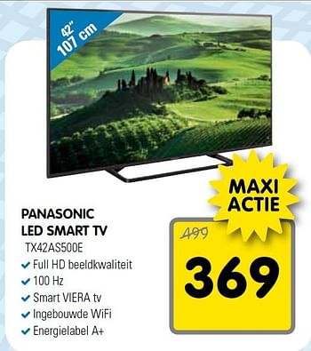 Aanbiedingen Panasonic led smart tv - Panasonic - Geldig van 27/12/2014 tot 04/01/2015 bij Maxwell