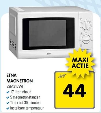 Aanbiedingen Etna magnetron - Etna - Geldig van 27/12/2014 tot 04/01/2015 bij Maxwell