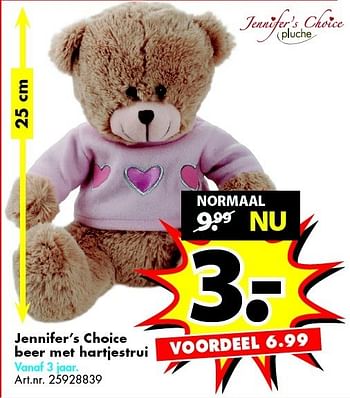Aanbiedingen Jennifer`s choice beer met hartjestrui - Jennifer's Choice - Geldig van 27/12/2014 tot 11/01/2015 bij Bart Smit