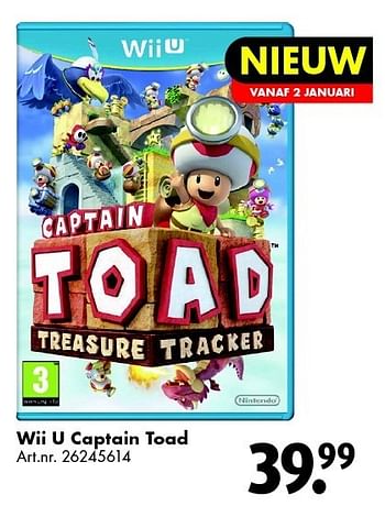 Aanbiedingen Wii u captain toad - Nintendo - Geldig van 27/12/2014 tot 11/01/2015 bij Bart Smit