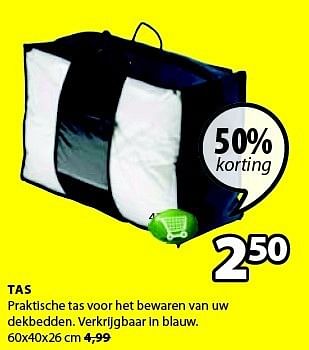 Aanbiedingen Tas praktische tas voor het bewaren van uw dekbedden - Kronborg - Geldig van 25/12/2014 tot 11/01/2015 bij Jysk