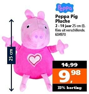 Aanbiedingen Peppa pig pluche - Peppa  Pig - Geldig van 27/12/2014 tot 11/01/2015 bij Intertoys
