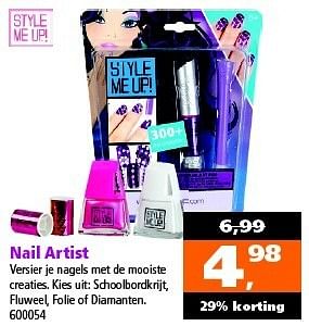 Aanbiedingen Nail artist versier je nagels met de mooiste - Style me up - Geldig van 27/12/2014 tot 11/01/2015 bij Intertoys