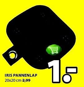 Aanbiedingen Iris pannenlap - Huismerk - Jysk - Geldig van 25/12/2014 tot 11/01/2015 bij Jysk