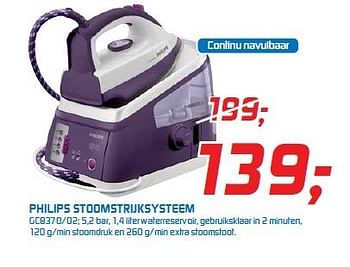 Aanbiedingen Philips stoomstrijksysteem - Philips - Geldig van 29/12/2014 tot 11/01/2015 bij BCC