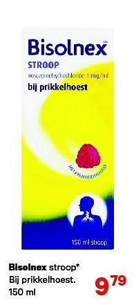 Aanbiedingen Bisolnex stroop bij prikkelhoest - Bisolvon - Geldig van 29/12/2014 tot 11/01/2015 bij Etos