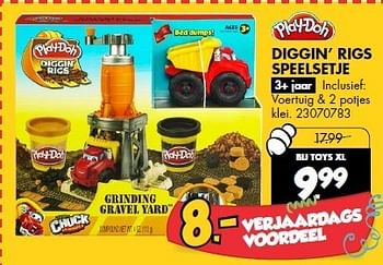 Aanbiedingen Diggin` rigs speelsetje - Play-Doh - Geldig van 29/12/2014 tot 25/01/2015 bij Toys XL