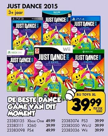 Aanbiedingen Just dance 2015 - Ubisoft - Geldig van 29/12/2014 tot 25/01/2015 bij Toys XL