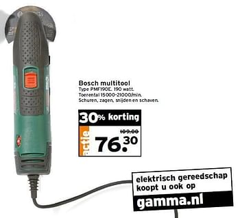 Aanbiedingen Bosch multitool - Bosch - Geldig van 29/12/2014 tot 04/01/2015 bij Gamma
